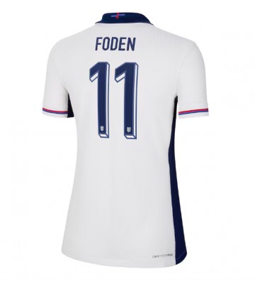 England Phil Foden #11 Replika Hjemmebanetrøje Dame EM 2024 Kortærmet